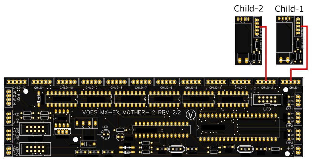 Voes MX-EX Mother 12 and 2x MX-EX Child